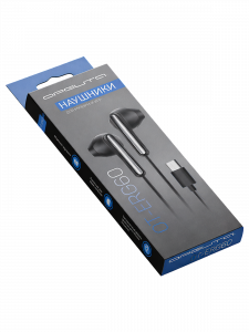 Наушники проводные гарнитура Type-C с микрофоном Орбита OT-ERG60 Черные